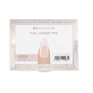 Full Cover Nail Tips - Coffin Medium (360 Pieces) - Tip Box