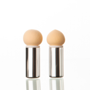 Puff with silver handle (x2)